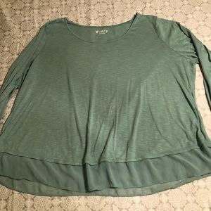Sage green top
